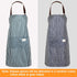 SATINIOR 3 Pieces Adjustable Bib Apron with Pockets, Waterproof Cooking Aprons for Men and Women, Chef Baking Cleaning