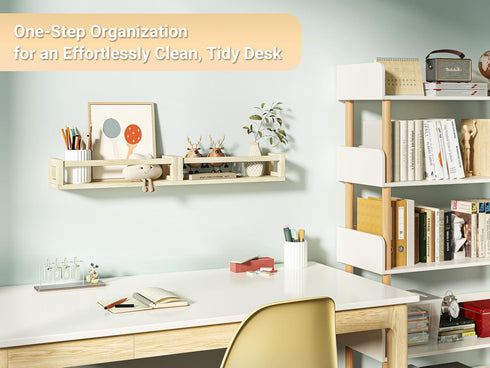Set 3 TidyCorner Sturdy Floating Shelves of Wall Bookshelves and Nursery Floating Shelves for Books, Toys, Kitchen