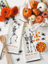 DII Halloween Hand Towels for The Kitchen, Decorative Spooky & Fun Cotton Printed Dishtowel Set, 18x28, Skeletons, 3