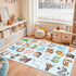 2.5x4 Kids Rugs for Playroom - Feet ABC Rug for Toddler Children Educational Learning Animal, Alphabet Rug Kids Play