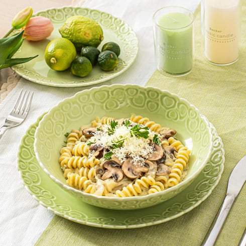 Sets 25oz HOMBENE Heartbeat Soup Pasta Bowl Lemon Yellow