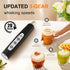YUSWKO Black Handheld Milk Frother Wand, Rechargeable Electric Whisk with 3 Heads, 3 Speeds for Latte, Cappuccino, Egg
