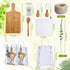 6 Sets 61Pcs Set Baby Shower Prizes for Game Winners Bridal Shower Prize Bamboo Cheese Board Artificial Eucalyptus