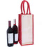 CleverDelights 4-Bottle Jute Burlap Wine Tote, 14 x 6 x 6 Inch