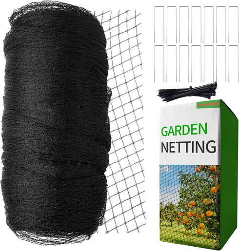 Netting,7.5ft 65ft Garden x Black Bird Netting Heavy Duty,Rabbit,Squirrels,Anti Birds,Larger