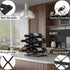 Countertop Wine Rack, 6 Bottles Storage Capacity, Modern Metal Wine Bottle Holder for Bar, Cabinet, Pantry