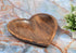 Mango Wood Heart Curved Shaped Decorative Bowl for Table Centerpieces Home Party Wedding Décor (10" x 10" x 1.5") by EDHAS