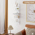 5 Fun Memories Tier Wall Shelf Unit, White Floating Shelves for Storage - Vertical Column Tower Design, Lack Wall Shelf