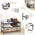 STORAGEIDEAS Closet, 3 Shoe Rack, Expandable Shoe Storage Organizer for Tier Metal Shoe Rack for Entryway, Adjustable
