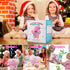 Cotton Candy Machine - Mini Vintage Candy Maker for Kids, Pink, Includes 25 Cotton Candy Sticks & Sugar Scoop