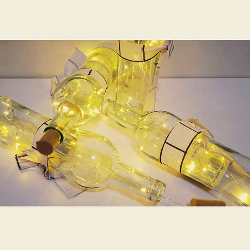 24 Pack 20 (24 Pack, LED Wine Bottle Cork Lights, Fairy Mini String Lights Copper Wire, Battery Operated Starry Lights