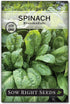 Sow Right Seeds - Bloomsdale Spinach Seeds for Planting - Non-GMO Heirloom