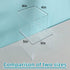 8P-4&5INCH) Acylic Riser Square Display Stand For Cupcakes, Arts and Crafts (Clear