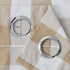 Buffalo Check Curtains, 54 inches Long, Beige and White Gingham Plaid, 2 Panels for Kitchen or Living Room