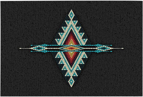 Welcome Doormat Native Southwest Aztec Navajo Indoor Outdoor Mat, 16x24 Bath Rug for Kitchen and Garden