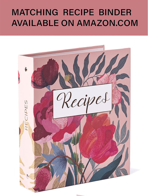 Heart&Berry Double-Sided Recipe Cards 4x6, Set of 50 Thick Recipe Cards