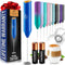 Zulay Kitchen Milk Frother - Duracell Powered Handheld Foam Maker for Coffee, Latte, Matcha, Cappuccino - Mini Foamer