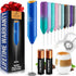 Zulay Kitchen Milk Frother - Duracell Powered Handheld Foam Maker for Coffee, Latte, Matcha, Cappuccino - Mini Foamer