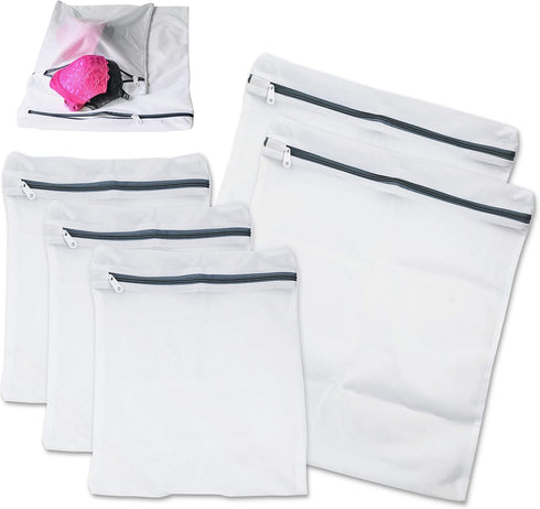 Simple Houseware Laundry Bra Lingerie Mesh Wash Bag, 2 Large & 3 Medium
