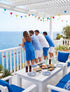 8.5Ft 10 Summer Cocktail Glass String Lights, Tropical Beach Themed Wine Glass String Lights with LED Cup Lights, Plug