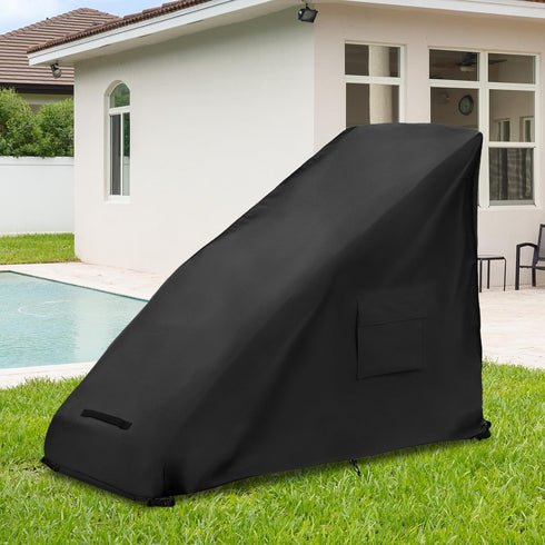 600D Cover.black,39" 26" 45" Zero Gravity Chair Cover,Outdoor Heavy Duty Waterproof Zero Gravity Lounge Chair