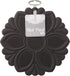 Talisman Designs No-Slip Grip Silicone Hot Pad & Trivet - Black, Set of 1