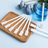 Ouligay 40PCS Disposable Crevice Cleaning Brushes Crevice Cleaning Tools Crevice Hole Brush Disposable Toilet Brush