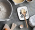 Ceramic Material Spoon Rest The Secret Ingredient is Always Love, Functional Kitchenware Spoon Rest for Kitchen Countertop or Stove Top Gift for Cooking Enthusiasts
