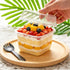 200 Pack 8 oz Plastic Dessert Cups with Lids and Forks, Disposable Cupcake Ice Cream Bowls Tiramisu Containers