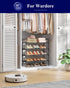 Closet, Closet 26.6" 4 Kitsure Shoe Rack for Shoe Organizer for Front Door Entrance, Stackable Shoe Shelf, Detachable