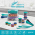 Sistema To Go Collection Bento Box Cube Plastic Lunch and Food Storage Container, 5.3 Cup, Multi-Compartment, Color