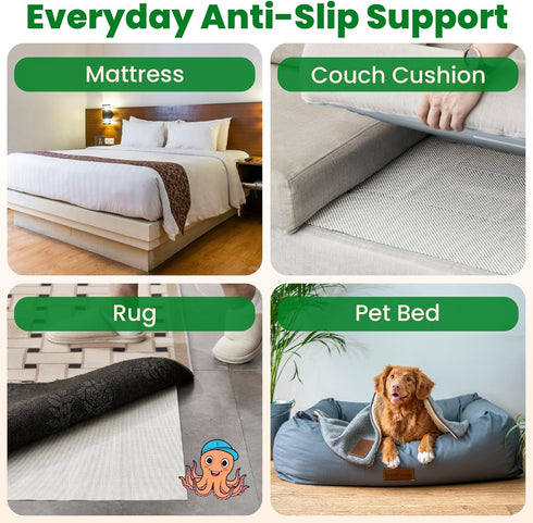 ECOHomes Non Slip Mattress Gripper Pad - Anti Slip Grip Pads Holder for Couch Cushion, Sofa, Patio & Furniture