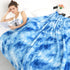 Cozy Fleece Throw Blanket Soft Lightweight Throw Blankets Warm Plush Blue Fall Blankets and Throws Couch Sofa Bed