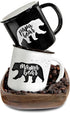 Mama Bear Papa Bear Mug Set of 2, Mom Dad Gift, Parents Couple Coffee Mugs
