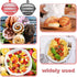 MAQUITA 2 Pcs Summer Mesh Fruit Basket with Lid, Protective Countertop Wire Fruit Bowl for Kitchen