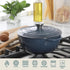 2.65 500F, Gibson Home Addlestone Qt Enameled Cast Iron Dutch Oven Pot with Lid Round, Oven Safe to Ideal for Bread