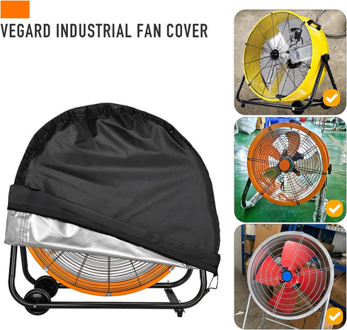 VEGARD Industrial Fan Cover, Heavy Duty Waterproof & Dustproof for 18" & 20" High Velocity Floor Fan