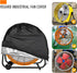 VEGARD Industrial Fan Cover, Heavy Duty Waterproof & Dustproof Cover for 24" High Velocity Floor Fan, Outdoor