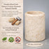 3.5 4.5 Inch Creative Home Natural Champagne Marble Tumbler Solid Stone Toothbrush Holder Cup Bathroom Vanity Makeup