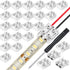 25 Pack Solderless LED Tape Light Connector, 2 Pin Terminal Block for 5V 12V 24V LED Strip Lights