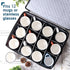 Coffee Mug Storage – Quilted Stackable Organizer for 12, Mug Storage Box with Dividers for Moving and Seasonal Storage