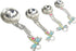 Ganz 4-Piece Set, Dragonflies Measuring Spoon, One Size, Silver