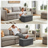 30in 660lbs, DUMOS Storage Ottoman Bench, Storage Chest, End of Bed Foot Rest Stool with Padded Seat, Bedroom Bench