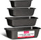 Bakken Swiss Loaf Pan Set, 4-Piece Deluxe Nonstick Carbon Steel Bakeware for Perfect Bread and Cakes, Dishwasher Safe