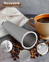 Fine Mesh Cold Brew Coffee Filter for 32oz Wide Mouth Mason Jars, 304 Stainless Steel Strainer with Seal Ring