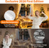 17FT 50LED 8 Lakumu Star String Lights Battery Operated, LED Star Fairy Lights Rechargeable, Twinkle Lights with Modes