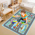 47''x71'' Kids Rug Car Rugs Playmat for Kids Toy Cars for Playroom Classroom Kid Room, Educational Rugs with Non-Slip