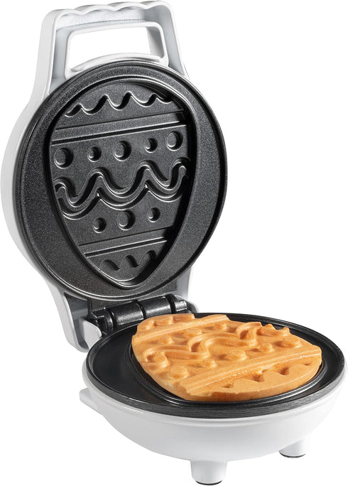 Mini Easter Egg Waffle Maker, Double Sided Waffle or Pancake with Holiday Designs for Kids
