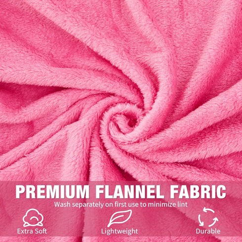 6 Color,40 60 Inch) SmoothNovelty Pcs Eater Fleece Throw Blanket Bulk for Kids Soft Plush Flannel Throw for Kids Girl