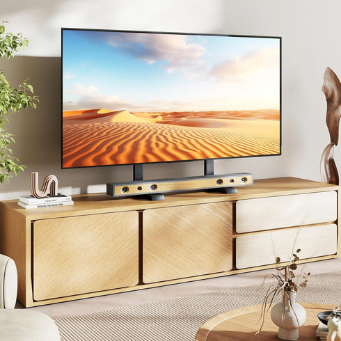 5Rcom 35-88 Inch 150lbs Table Top TV Stand, Universal TV Stand for with Height Adjustment, TV Mount Stand Up